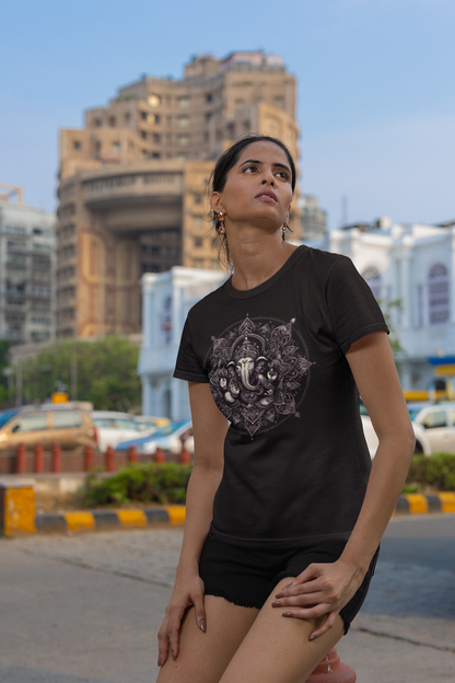 Lord Ganesha 4 Printed Ganesh Chaturthi Women T Shirts