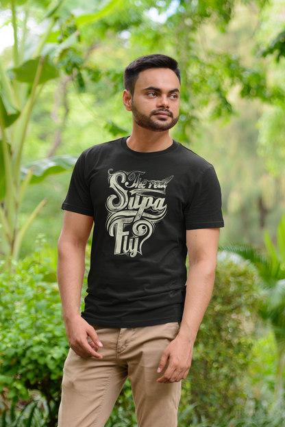 Supa Fly Men's T Shirts Black