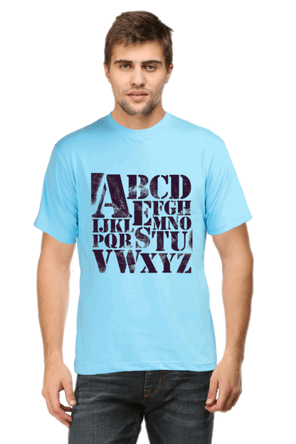 ABCD Men's T Shirt SkyBlue