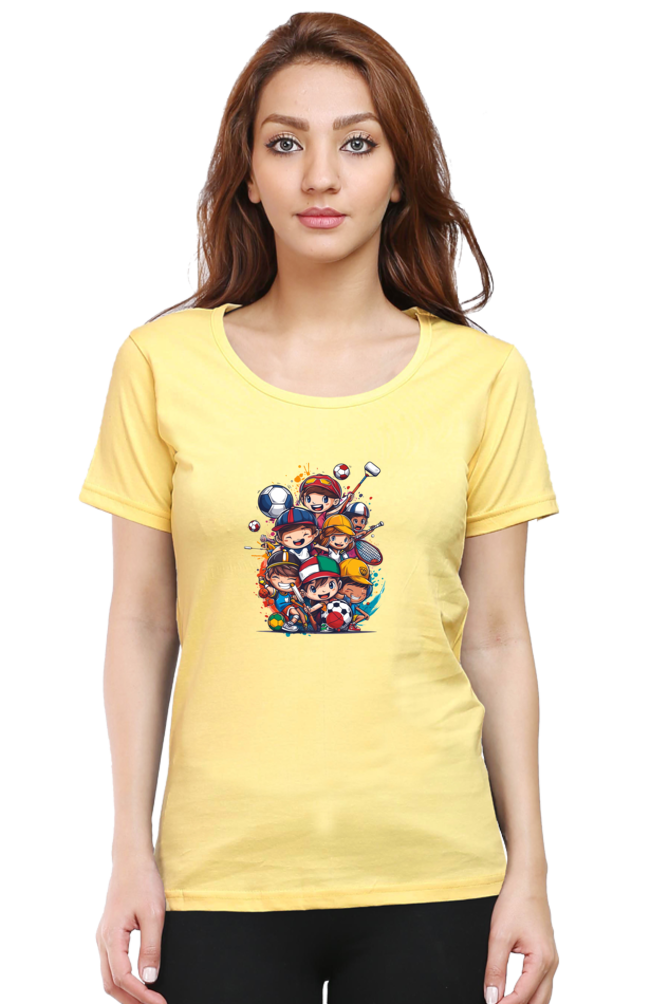 Cartoon Print T Shirts For Women