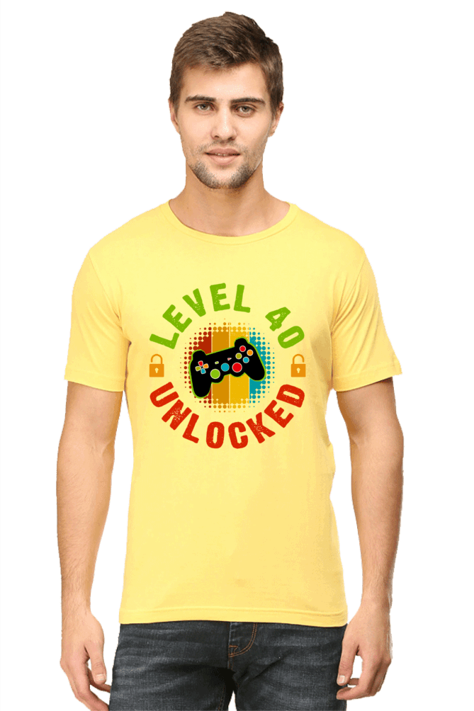 Level 04 Unlocked Men's T Shirt Yellow