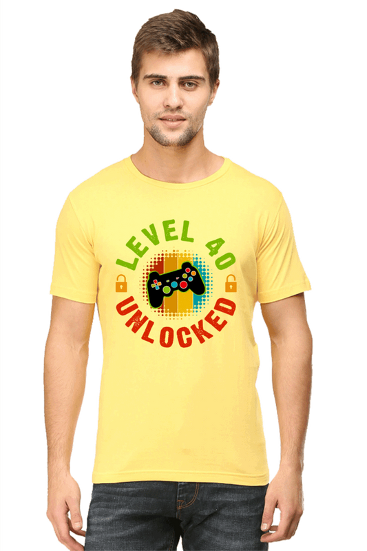 Level 04 Unlocked Men's T Shirt Yellow