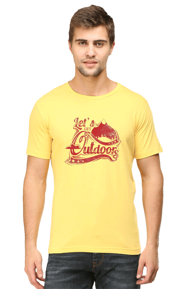 Outdoors Men's T Shirts Yellow