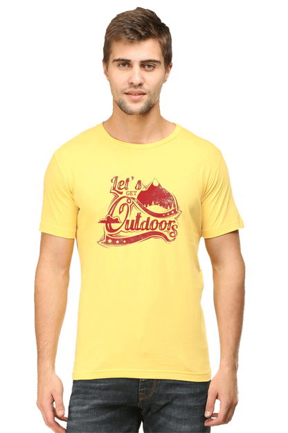 Outdoors Men's T Shirts Yellow