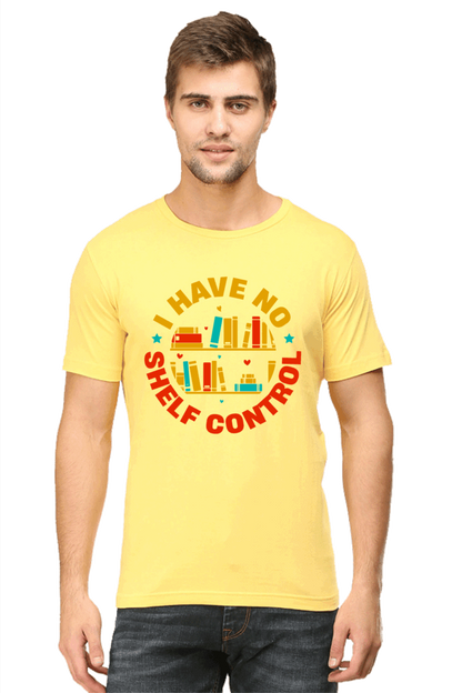 I Have No Shelf Control Men's T Shirts Yellow