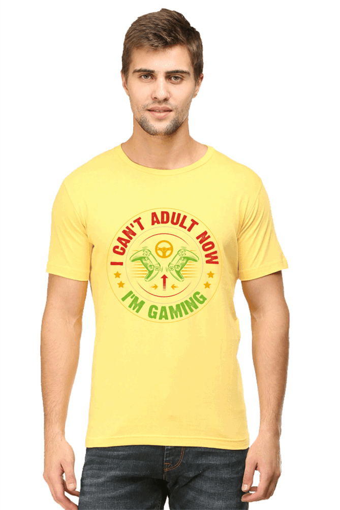 I Cant Adult Now I Am Gaming Yellow