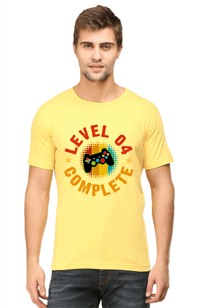 Level 04 Completed Men's T Shirt Yellow