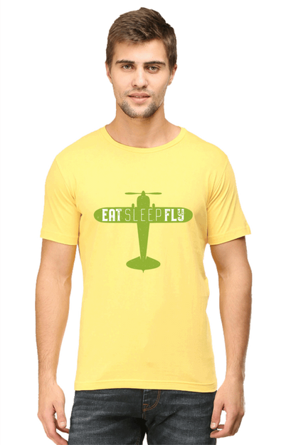 Eat Sleep Fly - Men's T Shirt Yellow