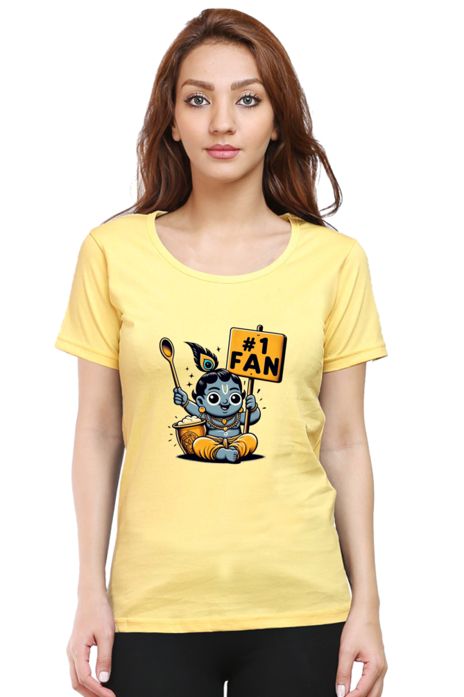 # 1 Fan Janmashtami Women T Shirts