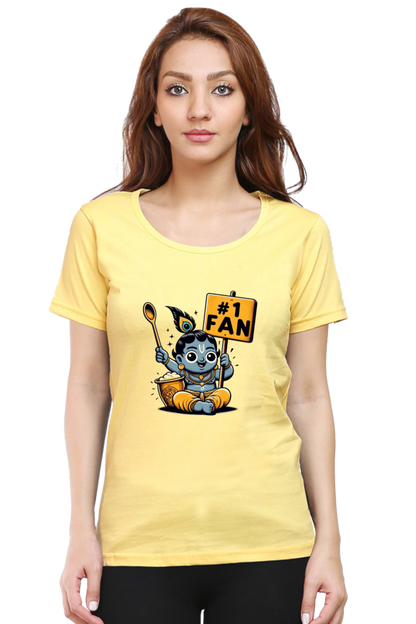 # 1 Fan Janmashtami Women T Shirts