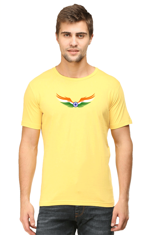 Patriotic Mens T Shirts Yellow