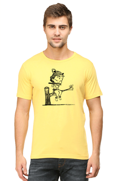 Little Krishna Janmashtami Men's T Shirts