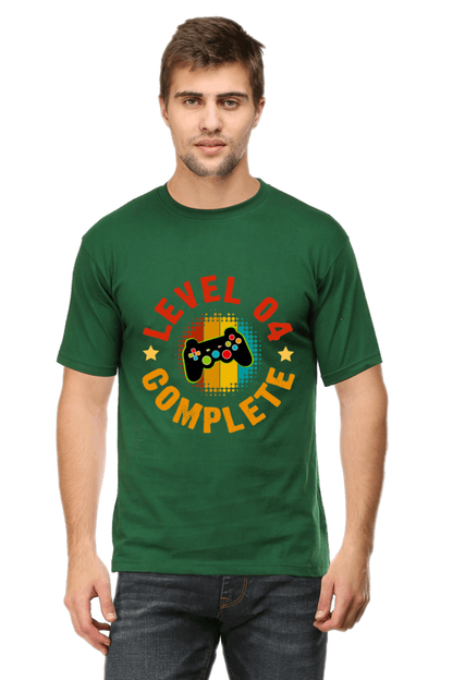 Level 04 Completed Men's T Shirt Bottle Green