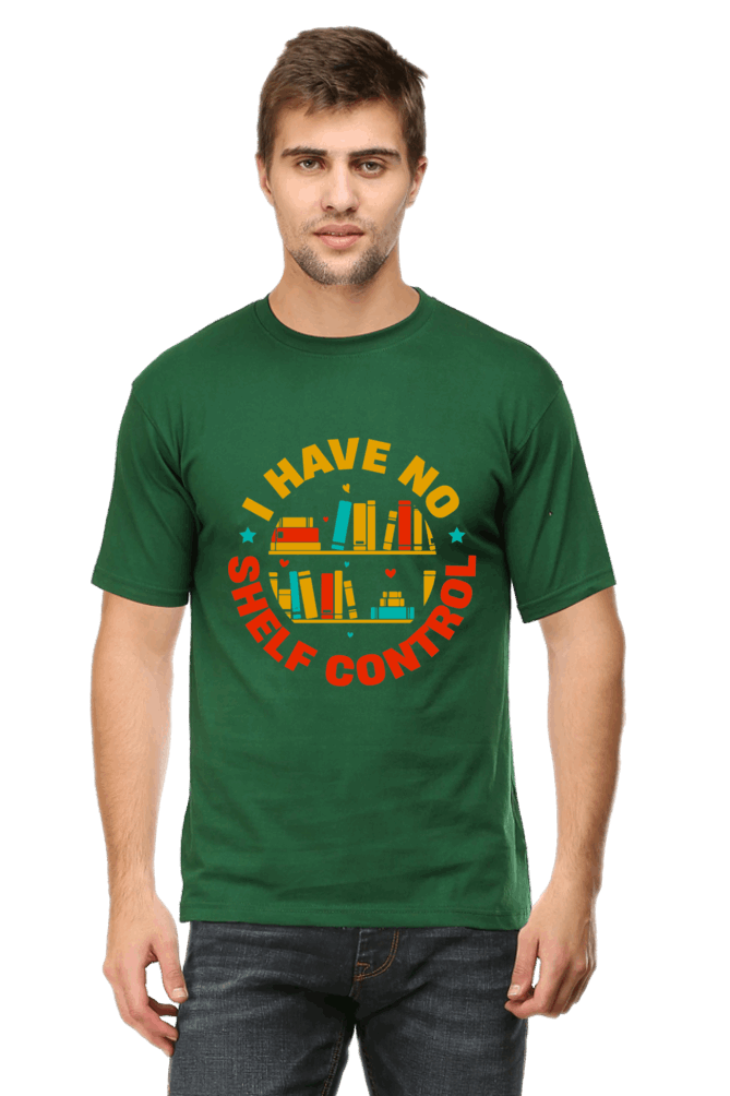 I Have No Shelf Control Men's T Shirts Bottle Green