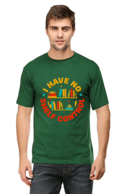 I Have No Shelf Control Men's T Shirts Bottle Green