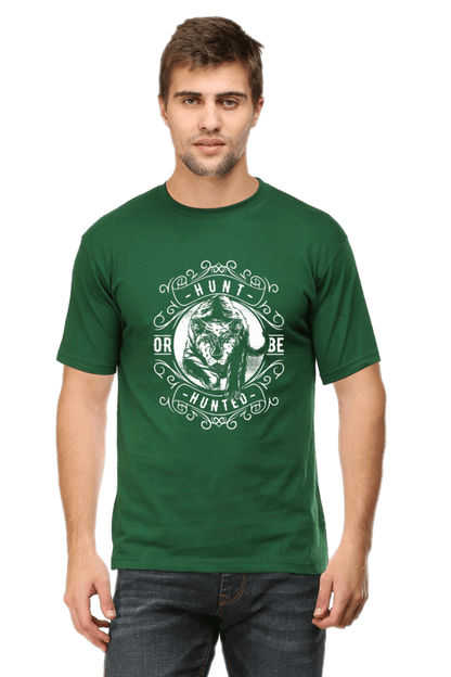 Hunt Or Be Hunted Men's T Shirt Bottle Green