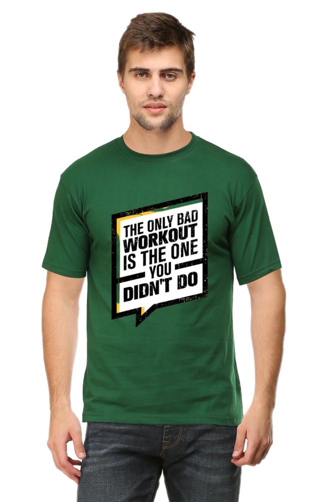 The Only Bad Workout Men's T Shirt Bottle Green