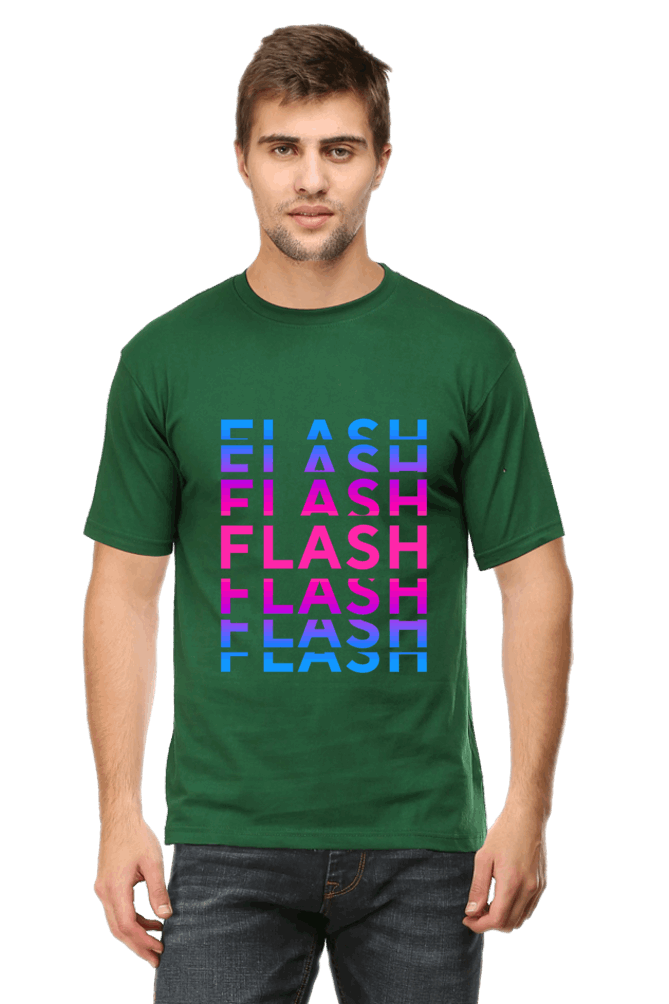 Flash Men's T Shirt Bottle Green