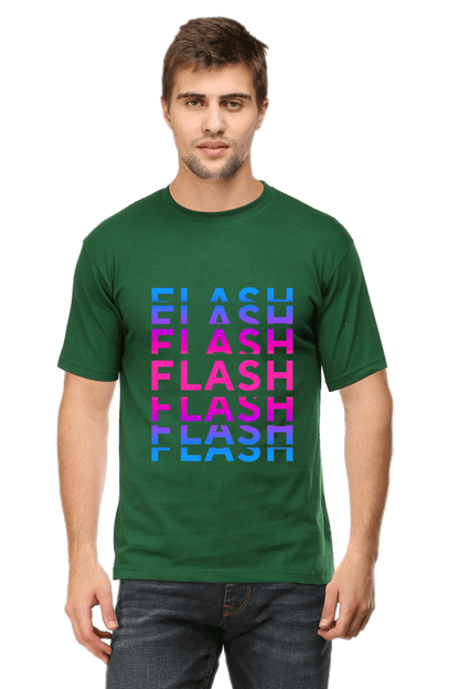 Flash Men's T Shirt Bottle Green