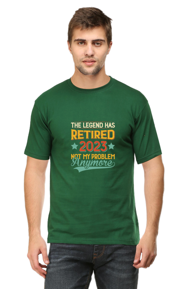 The Legend Has Retired Men's T Shirt Bottle Green