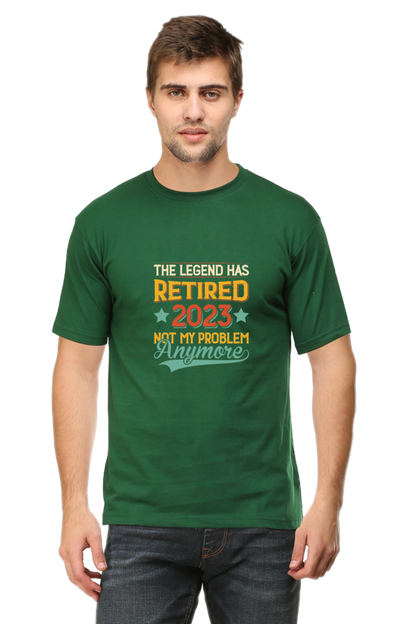 The Legend Has Retired Men's T Shirt Bottle Green