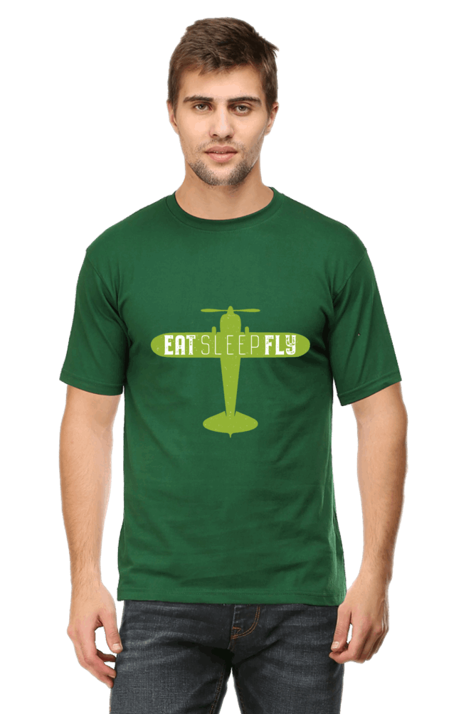 Eat Sleep Fly - Men's T Shirt Bottle Green