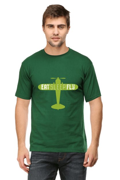 Eat Sleep Fly - Men's T Shirt Bottle Green