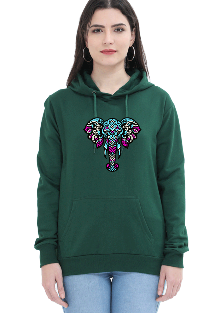 Hoodie For Girls and Women Bottle Green