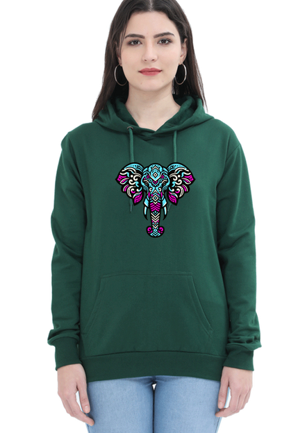 Hoodie For Girls and Women Bottle Green