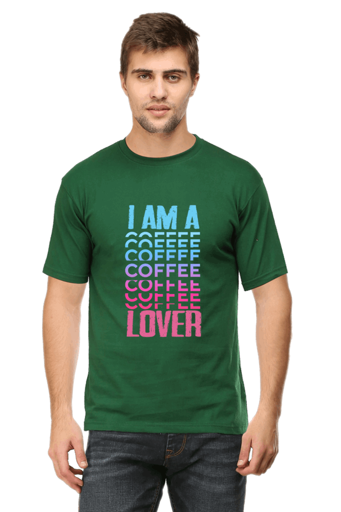 I Am A Coffee Lover Men's T Shirt Bottle Green