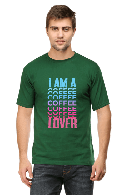 I Am A Coffee Lover Men's T Shirt Bottle Green