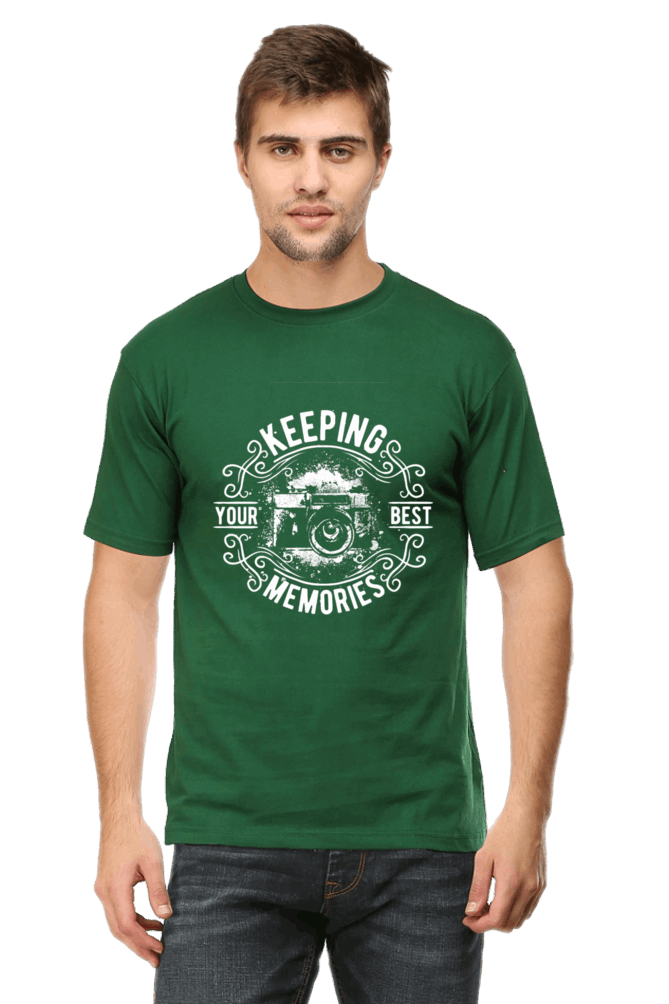 Keeping Your Best Memories Men's T Shirt Bottle Green