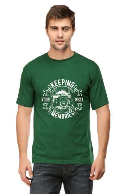 Keeping Your Best Memories Men's T Shirt Bottle Green