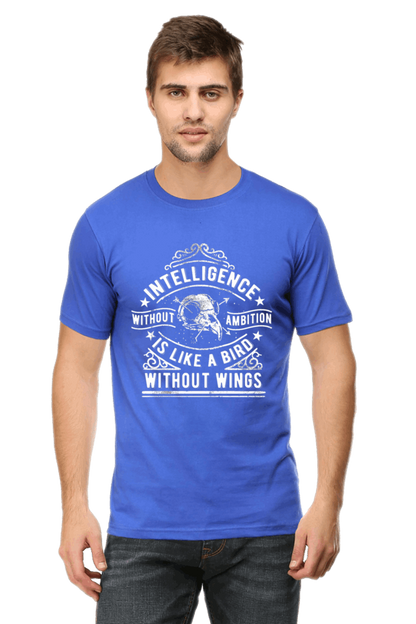 Intelligence Without Ambition Men's T Shirt Royal Blue