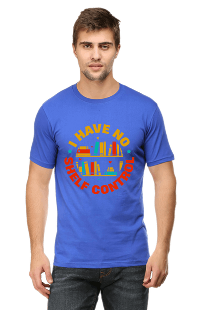 I Have No Shelf Control Men's T Shirts Royal Blue