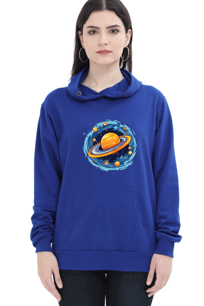 "Ethereal Elegance" Unisex Hoodie Sweatshirt for Women and Girls Royal Blue