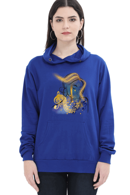 "Divine Elegance" Unisex Hoodie For Women and Girls Royal Blue