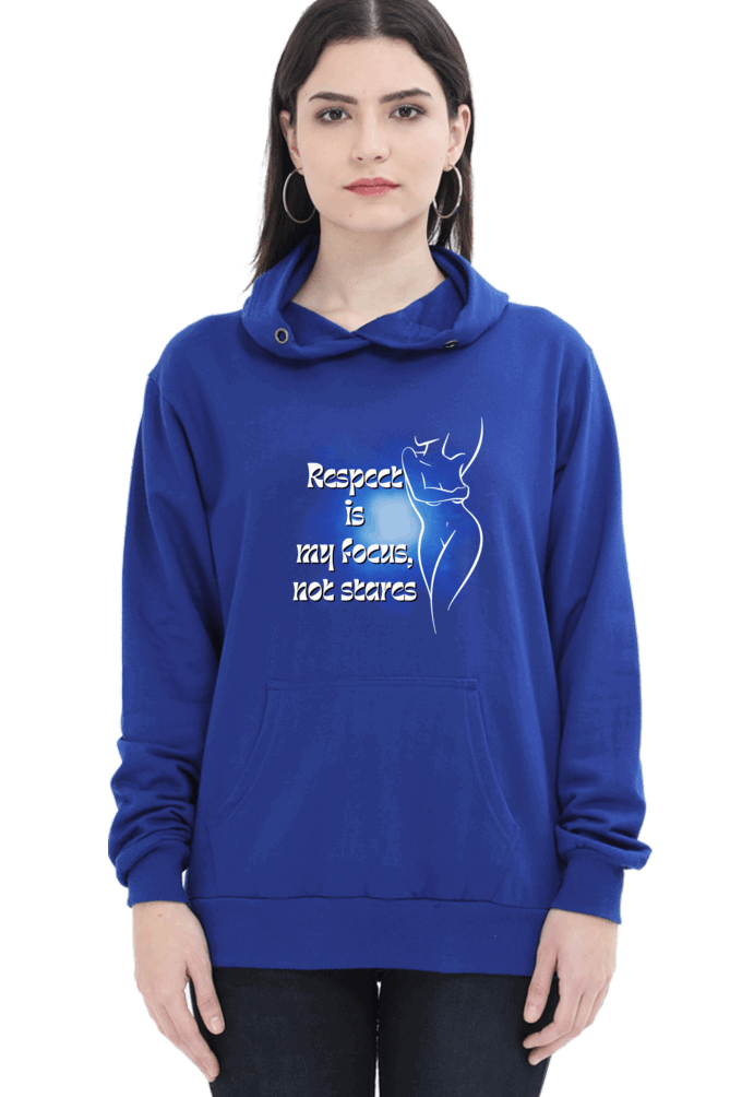 "Elegance Unveiled" Unisex Hoodie for Girls and Women Royal Blue