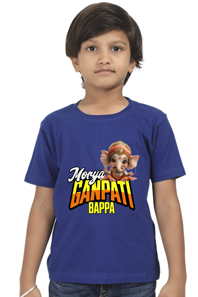 Ganpati Bappa Morya 2 Ganesh Chaturthi Boy's T Shirts