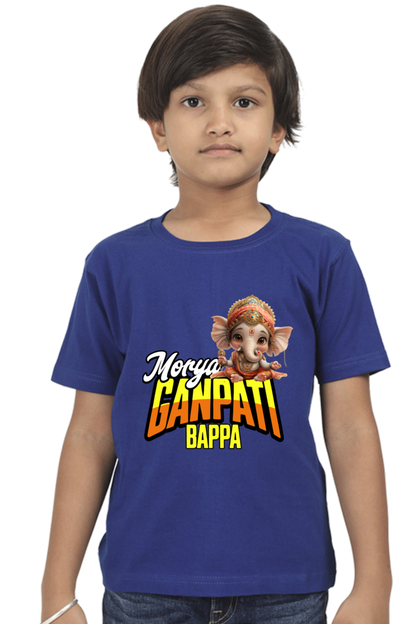 Ganpati Bappa Morya 2 Ganesh Chaturthi Boy's T Shirts