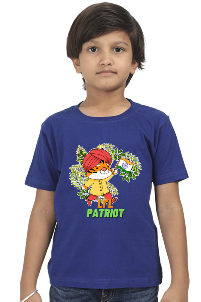 Patriotic T Shirts for Boys Royal Blue