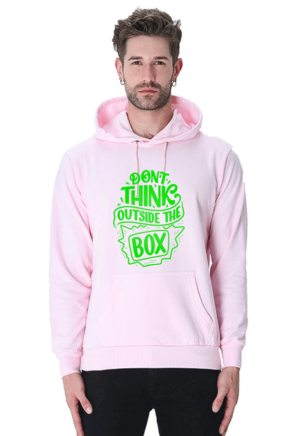 Hoodie Sweatshirt - Dont Think Outside the Box green printed