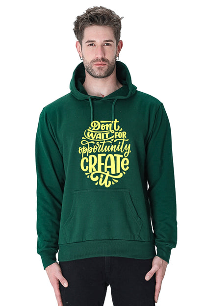 Hoodie Sweatshirt - Dont Wait For Opportunity create yellow print