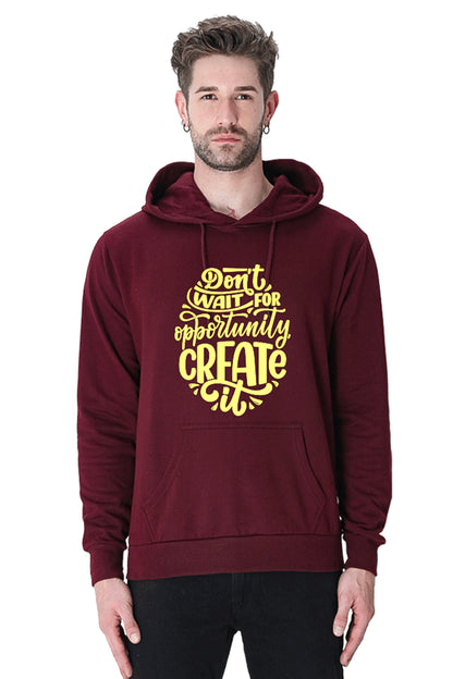 Hoodie Sweatshirt - Dont Wait For Opportunity create yellow print