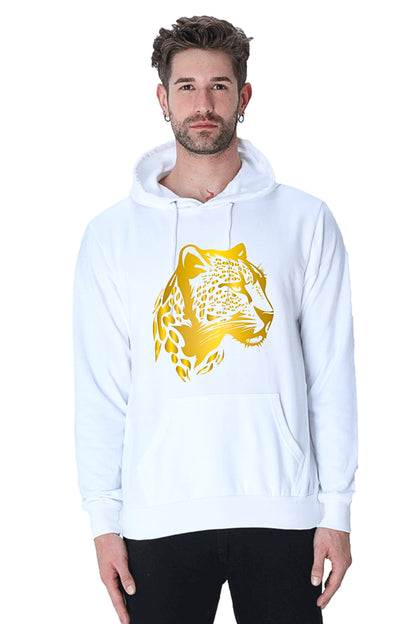 Hoodie Sweatshirt - Golden Tiger Vinyl Print