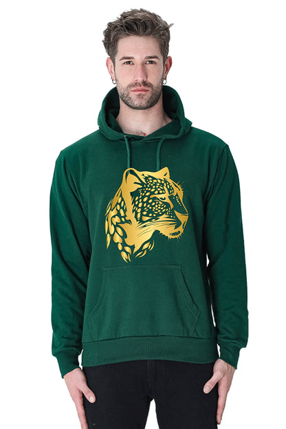 Hoodie Sweatshirt - Golden Tiger Vinyl Print