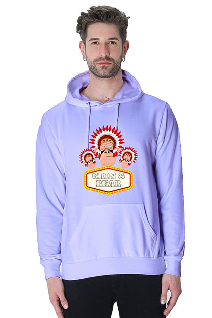 Hoodie Sweatshirt - Grin and Bear