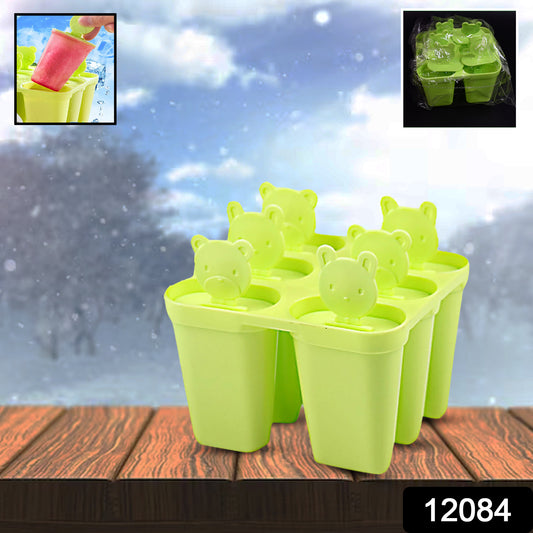 Plastic 6 Grid Compartment Popsicle Ice Cream Mold (1 Pc)