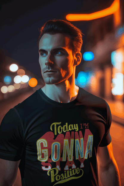 Gonna Stay Positive Men’sT Shirts Black