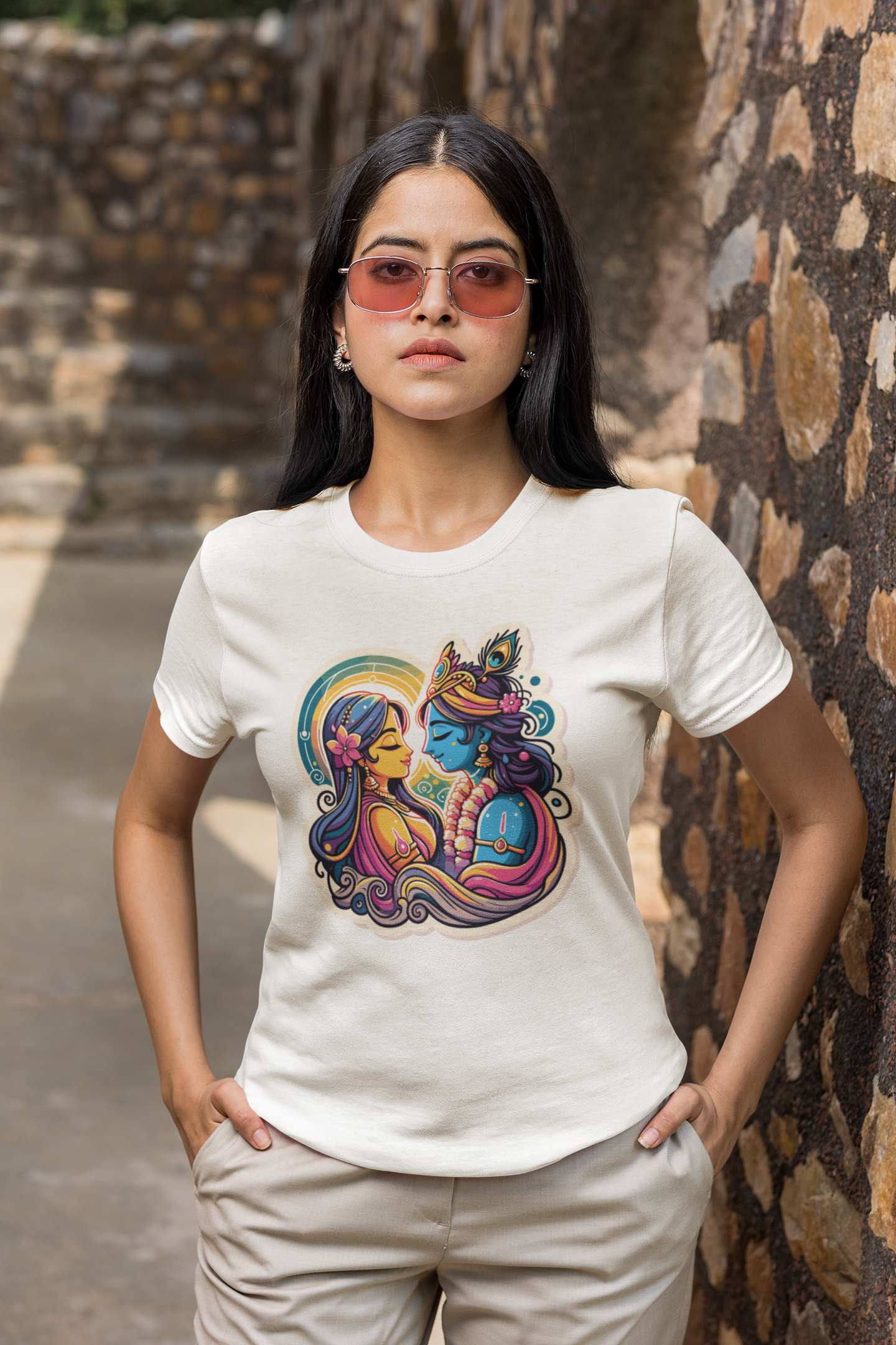 Radha Krishna janmashtami Women T Shirts